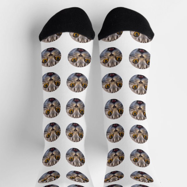 Personalised Funny Face Photo Socks (Top)