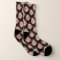 Personalised Funny Face Photo Socks in Jet Black