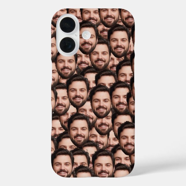 Personalised Funny Face Photo Unique Case-Mate iPhone Case (Back)