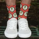 Personalised Funny Face Red Photo Socks<br><div class="desc">Our Personalised Funny Face Red Photo Socks are the perfect gift for anyone who loves to add a little bit of fun to their wardrobe. These custom socks allow you to put your own face, or the face of a loved one, on the socks for a truly unique and personalised...</div>