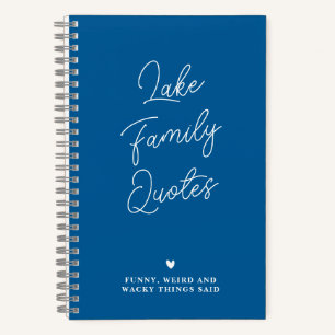Personalised Funny FAMILY Quotes Journal