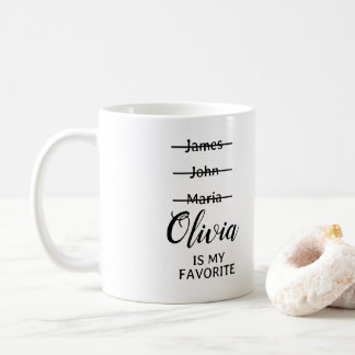 Personalised  Funny Favourite Child Mug, funny gif Coffee Mug