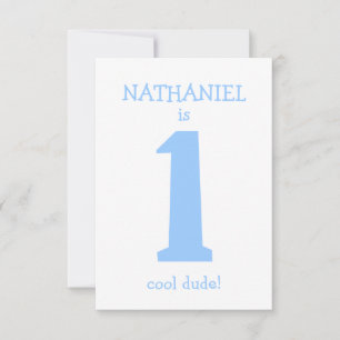 Personalised Funny First Birthday Boy Party Invitation
