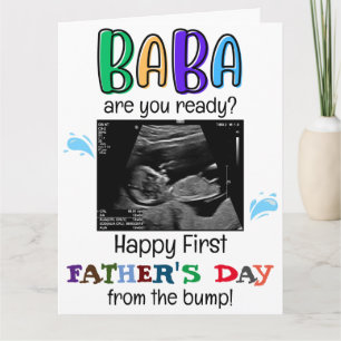 Personalised Funny First Fathers Day from Bump Card