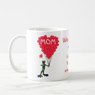 Personalised funny frog mothers day coffee mug