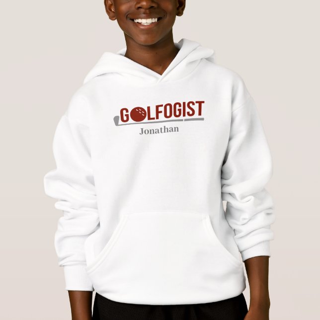 Personalised Funny Golf Golfogist  Hoodie (Front)
