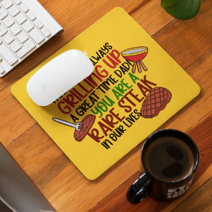 Personalised Funny Grill Chef Daddy Mouse Mat