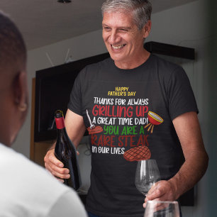 Personalised Funny Grill Chef Daddy T-Shirt