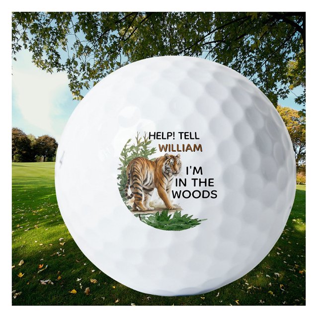 Personalised Funny Help Novelty Name  Golf Balls (Creator Uploaded)