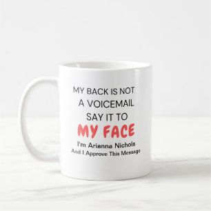 Personalised Funny Humour Sarcasm Coffee Mug