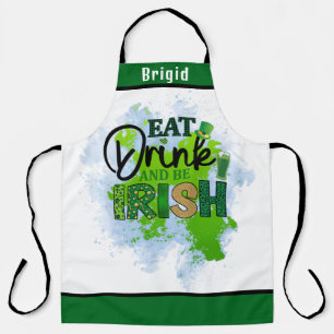 Personalised Funny Irish Beer Lover Womens & Mens Apron