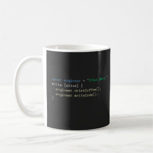 Personalised Funny JavaScript Programmer Coffee Mu Mug