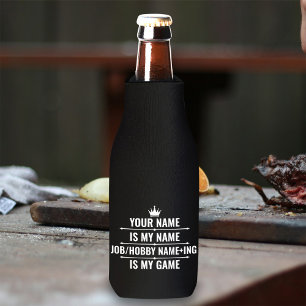 Personalised Funny Job and Hobby Name Bottle Cooler