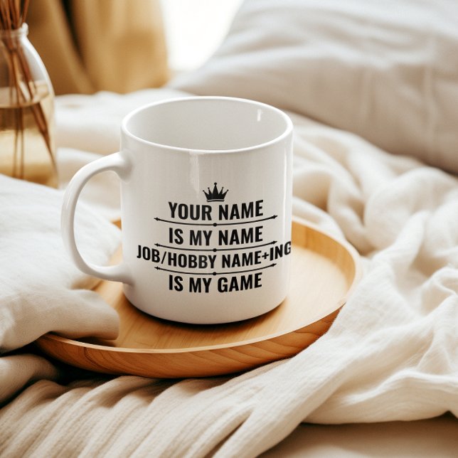 Personalised Funny Job and Hobby Name Coffee Mug (Creator Uploaded)