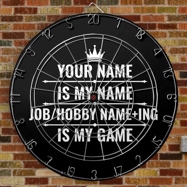 Personalised Funny Job and Hobby Name Dartboard (Creator Uploaded)