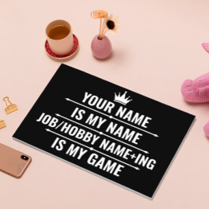 Personalised Funny Job and Hobby Name Guest Book