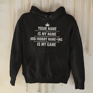 Personalised Funny Job and Hobby Name Hoodie
