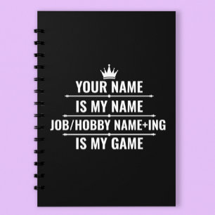 Personalised Funny Job and Hobby Name Planner