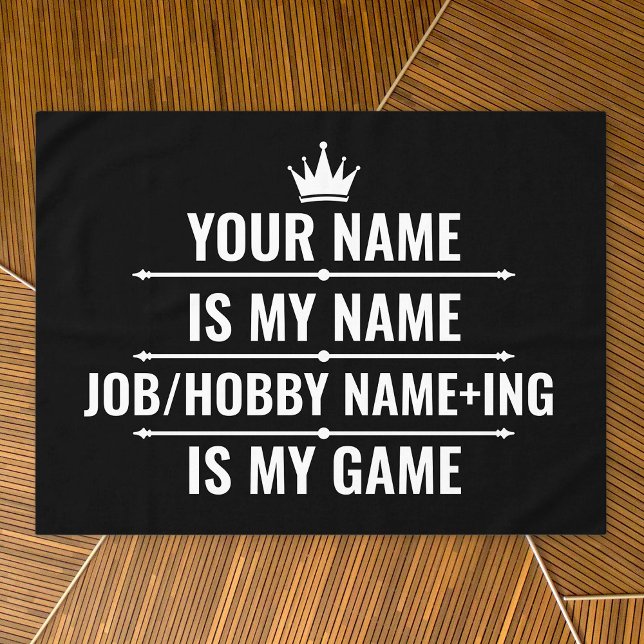 Personalised Funny Job and Hobby Name Tablecloth (Creator Uploaded)