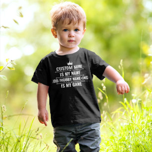 Personalised Funny Job and Hobby Name Toddler T-Shirt