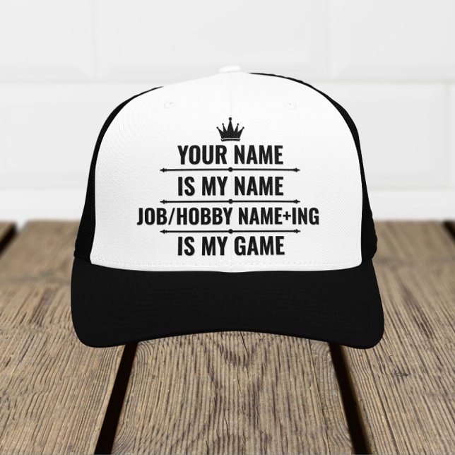 Personalised Funny Job and Hobby Name Trucker Hat (Creator Uploaded)