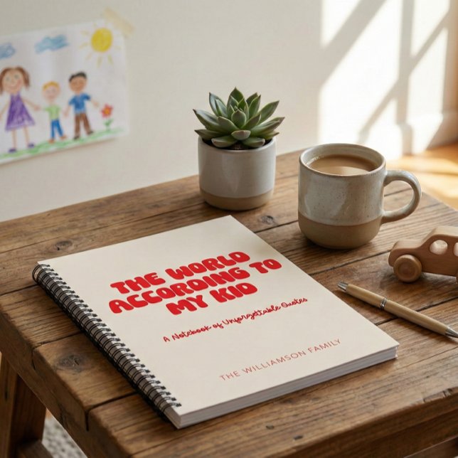 Personalised Funny Kid Quote Parent Life Humour Re Notebook (Creator Uploaded)