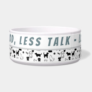 Personalised Funny Large Dog Bowl–Custom Pet Bowl