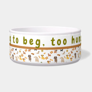 Personalised Funny Large Dog Bowl–Custom Pet Bowl
