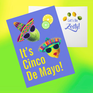 Personalised Funny Lemon Lime Cinco de Mayo Card