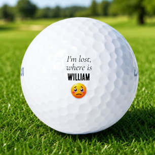 Personalised Funny Lost Golf Balls
