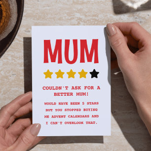 Personalised Funny Mother's Day Card for Mum (UK) 