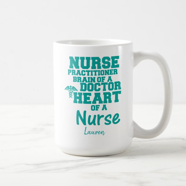 Personalised Funny Nurse Practitioner Coffee Mug (Right)