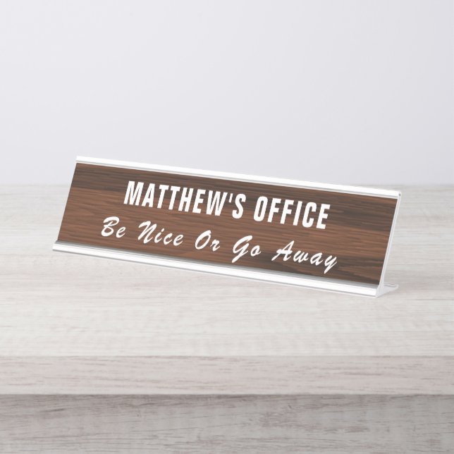 Personalised funny Office Sign (Front)