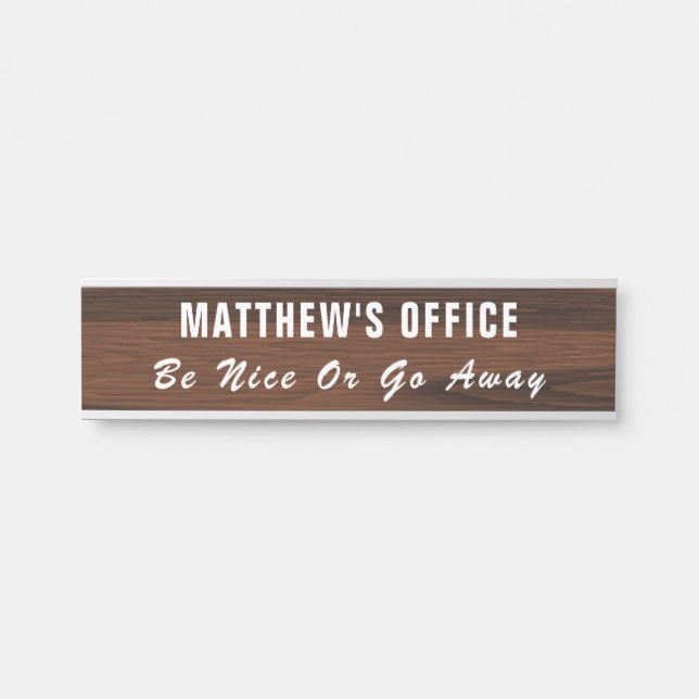 Personalised funny Office Sign (Front)