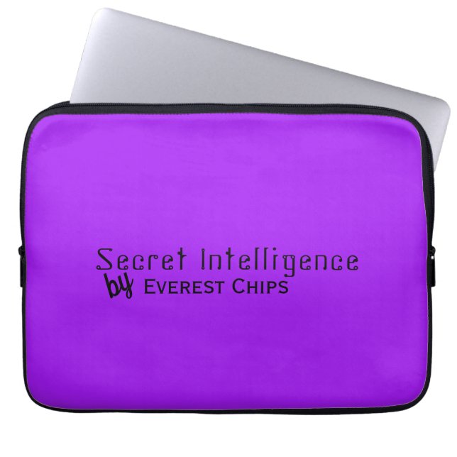 Personalised Funny on Bright Violet Laptop Sleeve (Front)