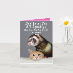 Personalised Funny Pet Photo Father's Day Card