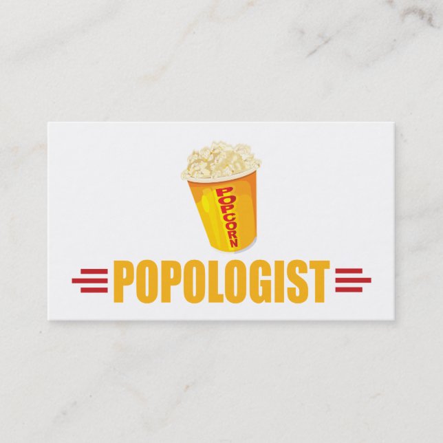 Personalised Funny Popcorn Business Card (Front)