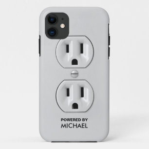 Personalised Funny Power Outlet iPhone 11 Case