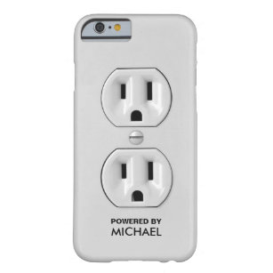 Personalised Funny Power Outlet Barely There iPhone 6 Case