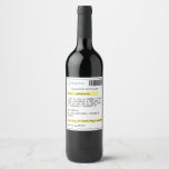 Personalised funny prescription wine label<br><div class="desc">Need an excuse to have a glass of your favourite wine or Prosecco? Dr Feelgood has just the prescription you need with this funny personalised wine bottle label. Add a name and preferred drink to create a fun gift.</div>