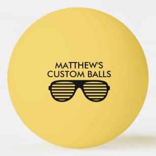 Personalised funny print table tennis ping pong ball