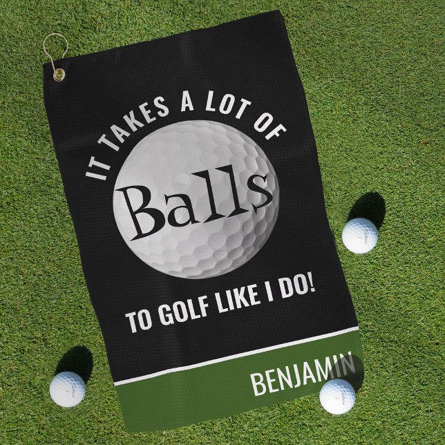 Personalised Funny Pun Golfer Golf Towel (Creator Uploaded)
