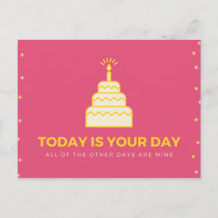 Personalised - Funny Quote Cake Postcard