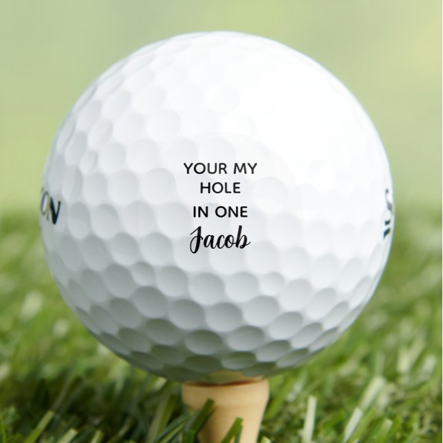 Personalised funny quote father's day  golf balls (Creator Uploaded)