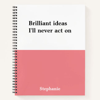 Personalised funny quotes Notebook