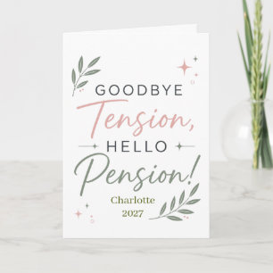 Personalised Funny Retirement Gift for Coworker Card