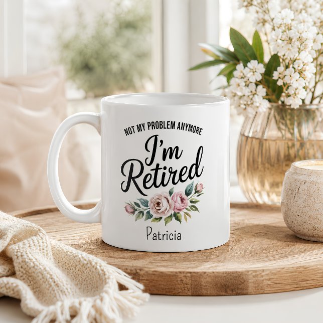 Personalised Funny Retirement Gift for Women Coffee Mug (Creator Uploaded)