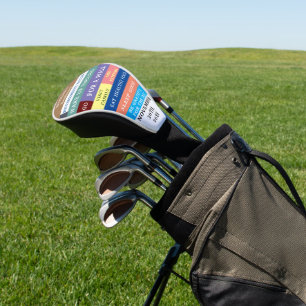 Personalised Funny Retirement Rules Humour  Golf Head Cover
