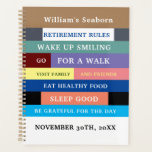 Personalised Funny Retirement Rules Humour Planner<br><div class="desc">Personalised Funny Retirement Rules Humour</div>