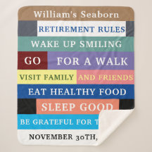 Personalised Funny Retirement Rules Humour